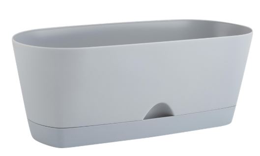 Горшок овальный InGreen Amsterdam д/суккулентов,25см,утренний туман